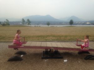 modern teetertotter playground